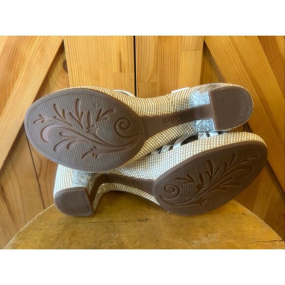 Gabor 22.723 block heels Strappy leather size 10 - Picture 7 of 8